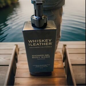 Whiskey & Leather Shower Gel Body Wash TEAKWOOD 32 Oz W/ Aloe